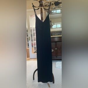 Reformation black Brant maxi dress NWT